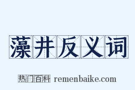藻井反义词是什么意思的图片